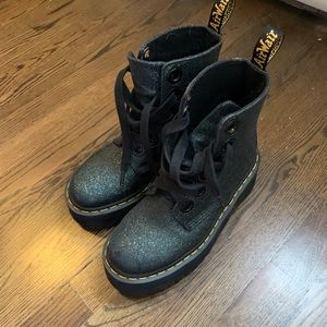 Green glitter dr martens